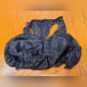 Cacique Bralette Black Plus Size 18/20 Lace Pullover Bra